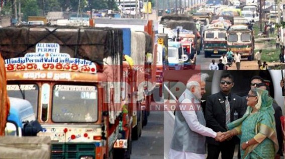 Indo-Bangla petrol transport agreement via Assam: 80 tankers will be allowed, in a day, to ply through the routes in convoys under security protection provided by Bangladesh authorities Indo-Bangla petrol transport agreement via Assam: 80 tankers will be allowed, in a day, to ply through the routes in convoys under security protection provided by Bangladesh authorities